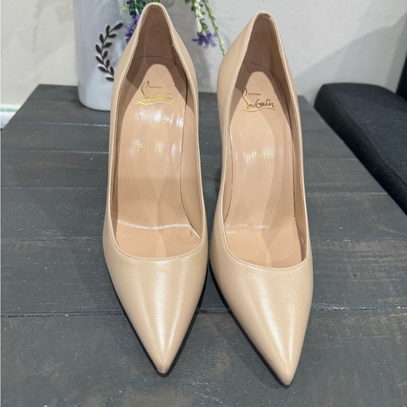 Classic Christian Louboutin Kate 100 Nude Pumps size 39 - Picture 4 of 8